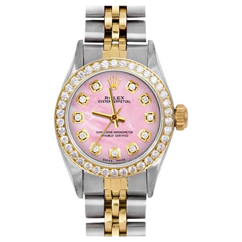 diamond rolex women& 39|rolex ladies diamond bezel watch.